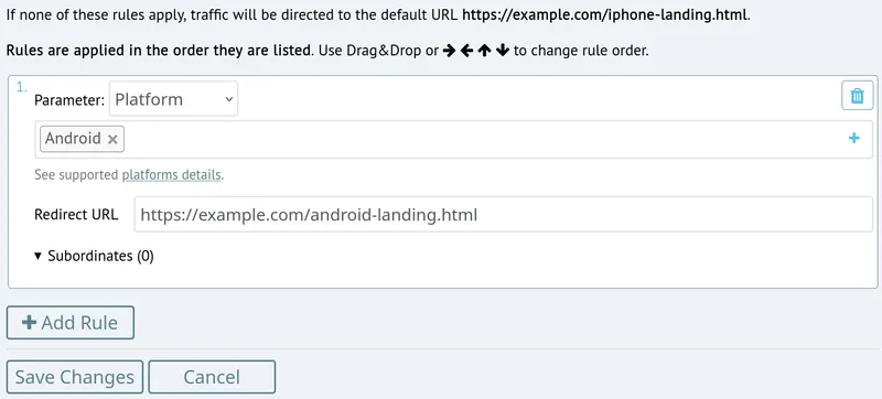 Smart Link Example 1 - device routing